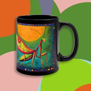 Maximalist Gottesanbeterin Geschenk Gottesanbeterin Geschenk Gottesanbeterin Tassen Gottesanbeterin Geschenk für Gärtner Kunstliebhaber Gottesanbeterin Geschenke
