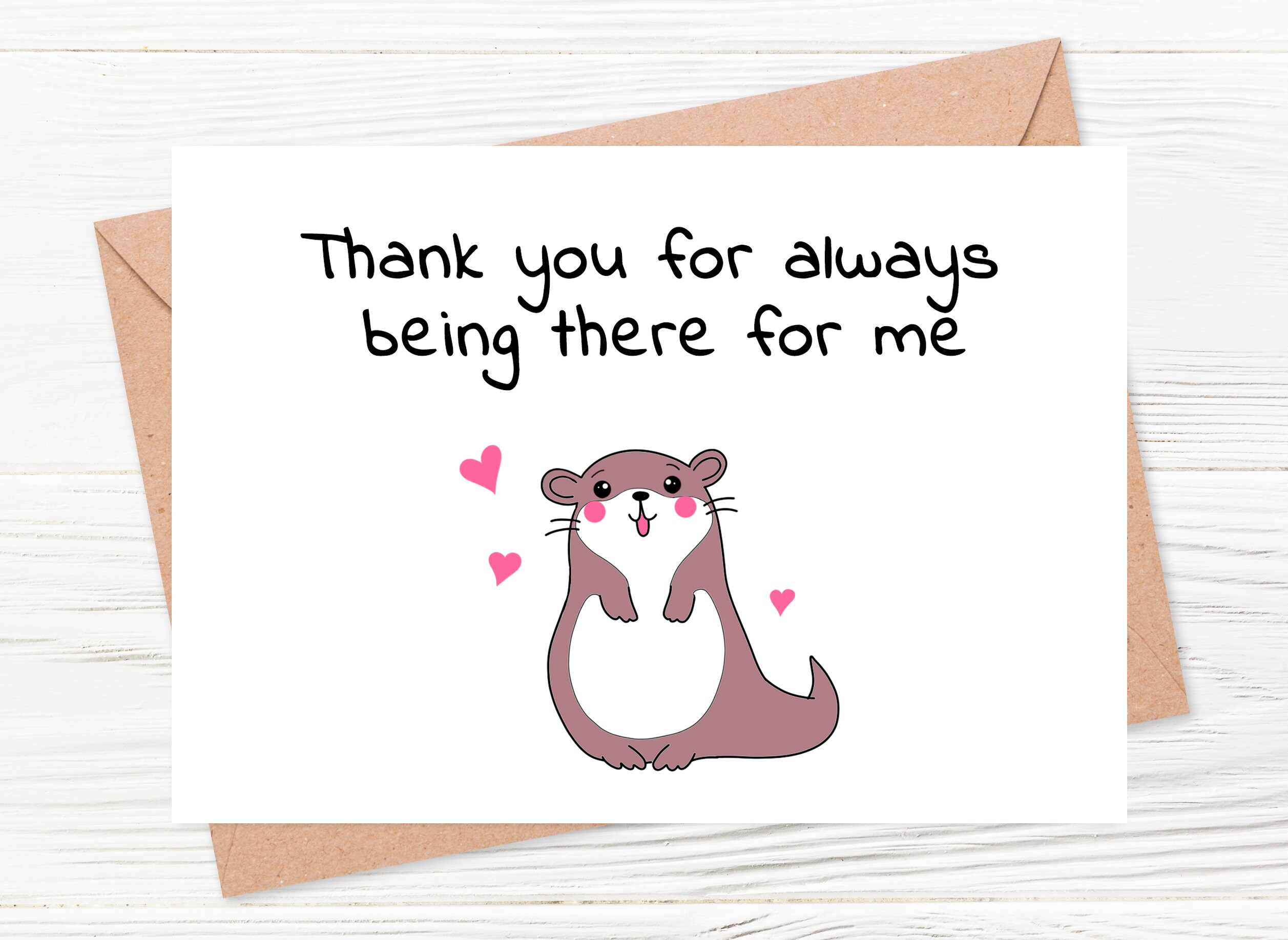 Thank You Card Friendship Card Best Friend Card Best Friend | Etsy