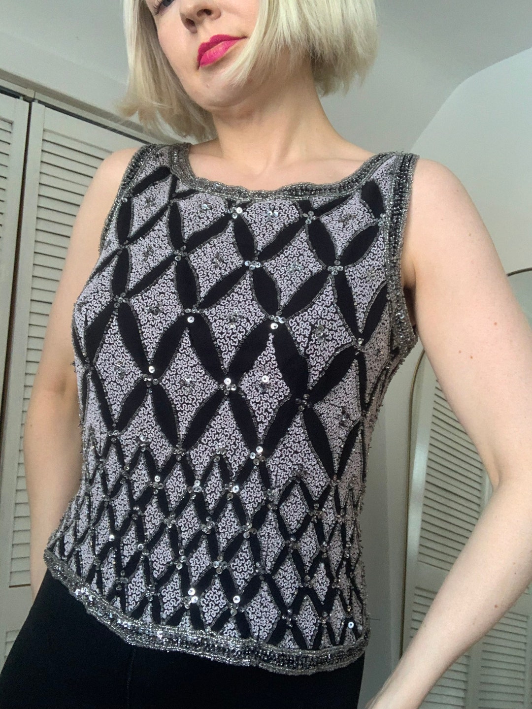 Blouson Papéll Boutique Taille M En Soie Noire - Très Bon état Occasion