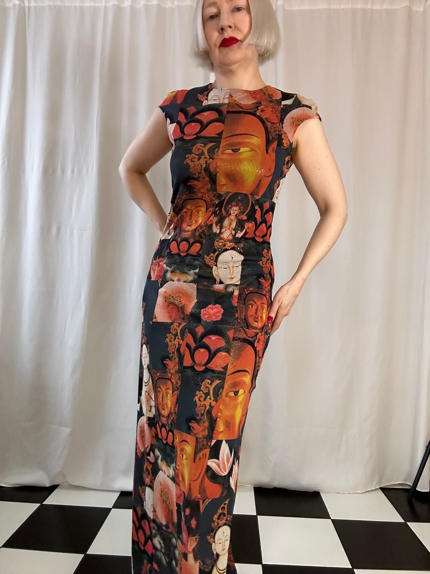 Vintage S/S 1997 Vivienne Tam Archival Buddha Kuan Yin Vintage S/S 1997 Vivienne Tam Archival Buddha Kuan Yin