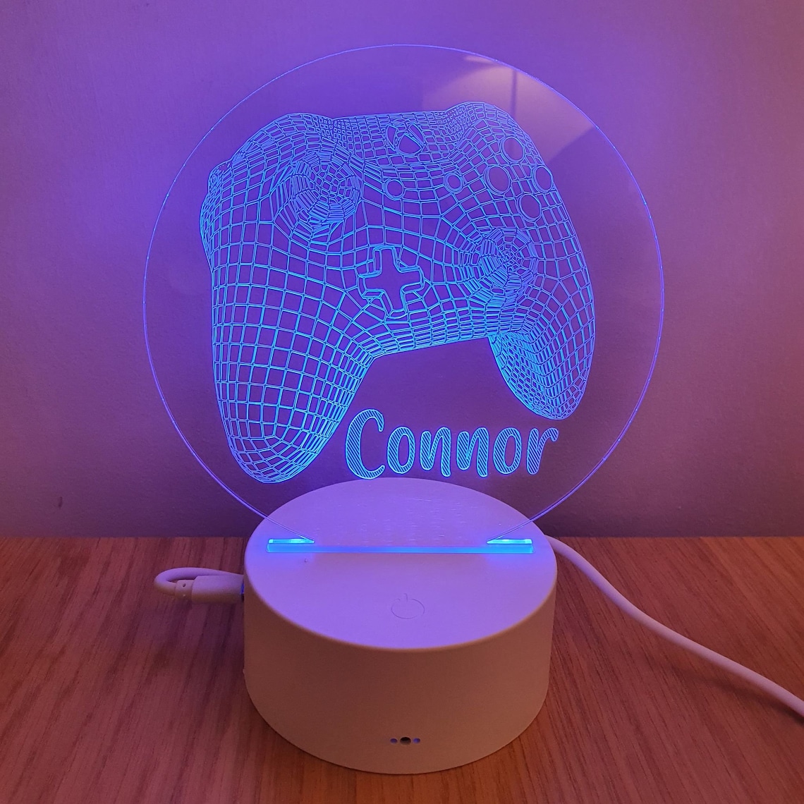 Custom LED XBox controller LED/ Gaming / 3D Lamp/Custom Night Etsy