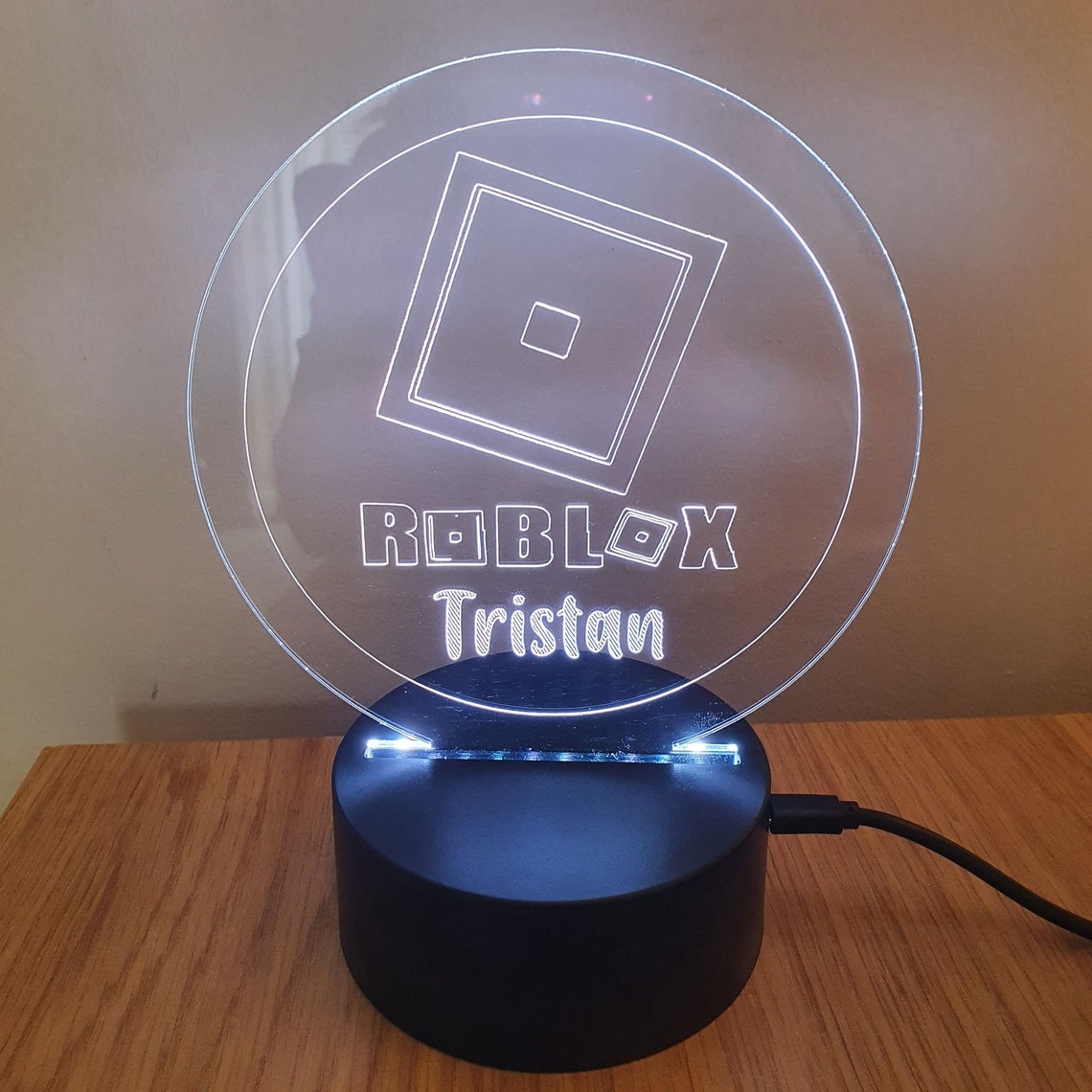 Custom LED Roblox LED/3D Lamp/Custom Night Light/ Christmas Etsy