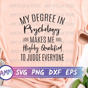 Psychologie Svg, Psychologe Svg, mein Abschluss in Psychologie macht mich hoch qualifiziert, um alle Svg, Eps, Dxf, Png zu beurteilen