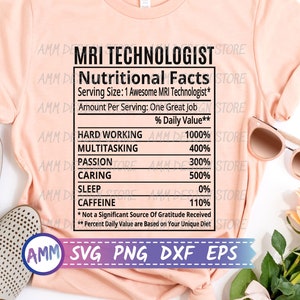 MRI tech svg, MRI tech Nutritional Facts svg, Nutrition Facts svg, MRI technologist svg, mri scan svg, mri tech png, Eps, Dxf, Png
