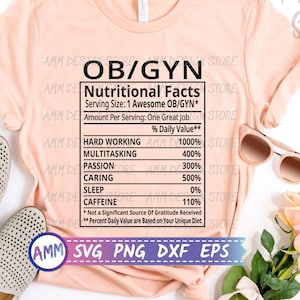 Obgyn Svg, OB-GYN Nutritional Facts Svg, Nutrition Facts Svg ...
