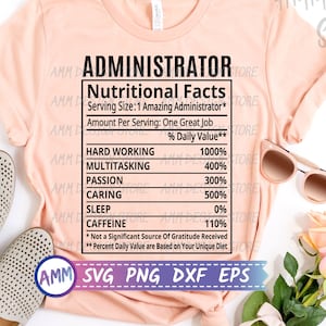 Administrator svg, Administrator Nutritional Facts svg, Nutrition Facts svg, Admin svg, Office svg, Appreciation svg, Eps, Dxf, Png