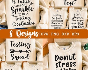 Testcoördinator SVG, Testing Squad svg, testdag svg, bundel svg, 8 testcoördinator svg, leraar svg, eps, dxf, png