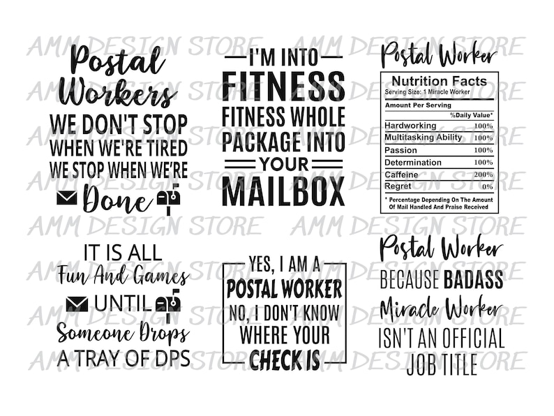 Postal Worker svg, Bundle svg, Post Office svg, Postman svg, Post Office svg, 18 Mail Carrier Svg, Cut file, Png, Dxf, Eps image 3