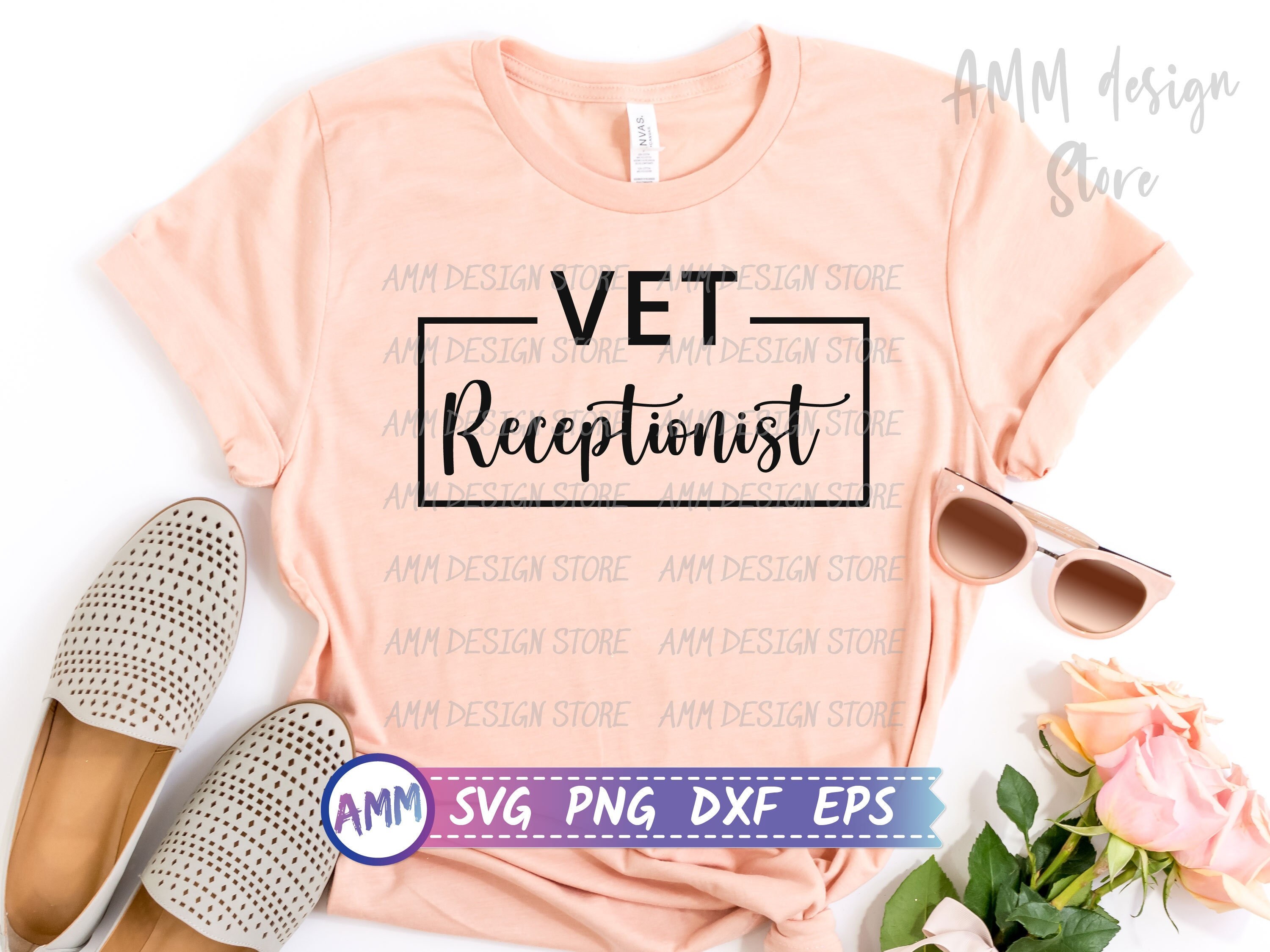 Vet Receptionist Svg Bundle Svg Veterinary Receptionist Svg Etsy