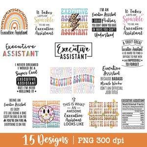 Executive Assistant png, bundel, retro, shirt png, luipaard, regenboog, executive assistant sublimatieontwerp.