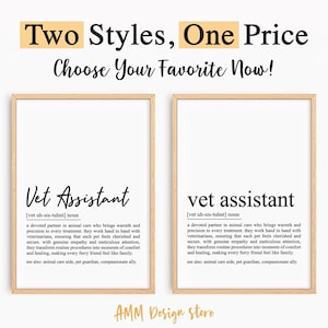 Vet Assistant definition print, Vet Assistant gift, Veterinary Assistant definition, Vet Assistant Wall art, pdf, JPEG, Png.