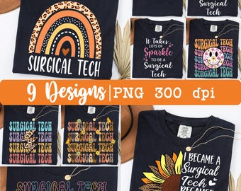 Surgical Tech png, surgical technician png, Surgical Tech Shirt design, 9 designs, Retro Surgical Tech, sublimation design, Instant Download