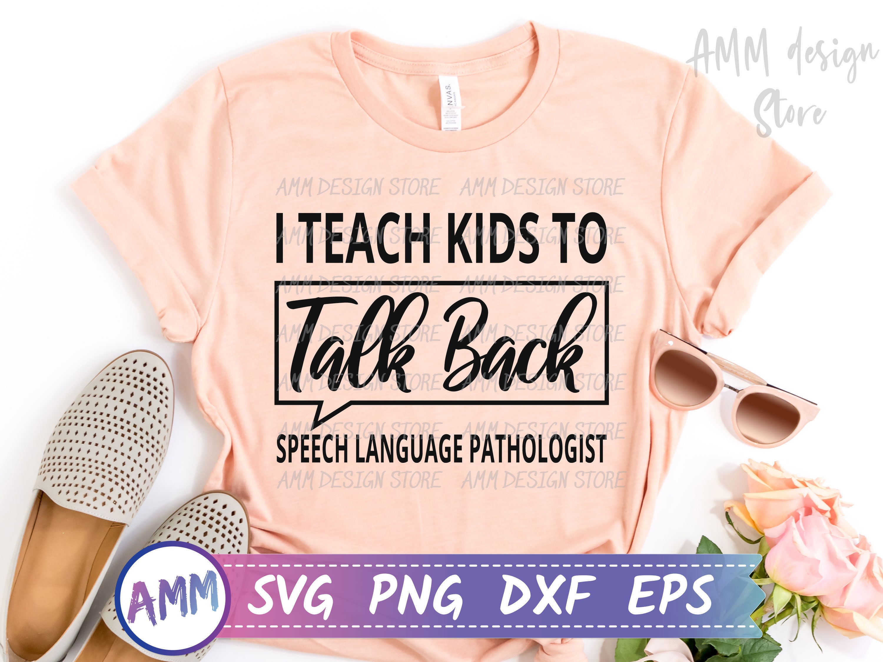 I Teach Kids to Talk Back Svg, Speech Language Pathologist Svg