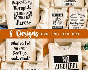 Respiratory Therapist SVG Bundle , RT svg, Bundle Respiratory Therapist svg , respiratory therapy svg, Pulmonology svg Bundle, Eps, Dxf, Png