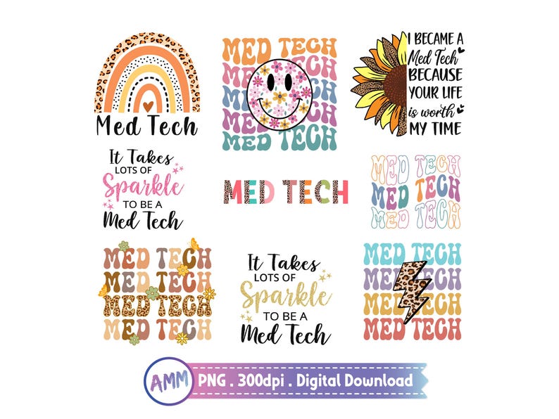 Med Tech Png, Bundle, Medical Technologist Png, Med Tech Png Design ...