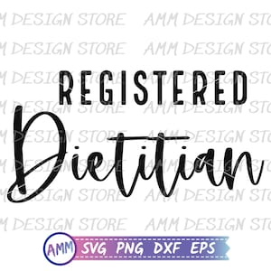 Dietitian SVG, Registered Dietitian svg, Nutritionist svg, RD svg, Dietary svg, Dietitian png, Appreciation svg, Eps, Dxf, Png