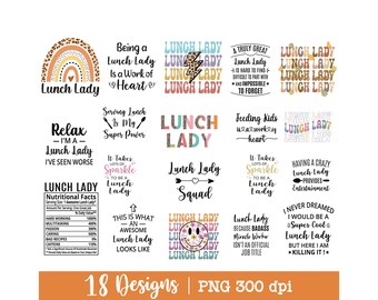Lunch Lady png, Cafeteria worker png, Bundle, School lunch lady gift, lunch lady shirt, Lunch lady design, Lunch lady Sublimation Design.