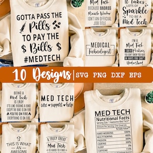 医療技術 SVG、医療技術バンドル svg、10 デザイン、医療技術者 svg、医療技術 png、医療技術 svg、感謝 svg、Eps、Dxf、Png