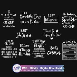 Obgyn Png, OB-GYN Png, Bundle, Obgyn Png Design, Obgyn Nurse Png, Shirt ...