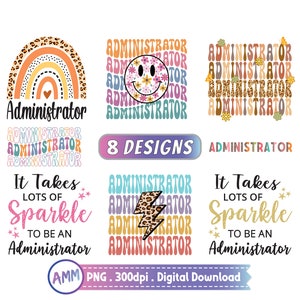 Administrator png, Bundle, Administrator png design, Admin png, gift, Administrator day, Shirt png, Retro, Leopard, Sublimation Design.