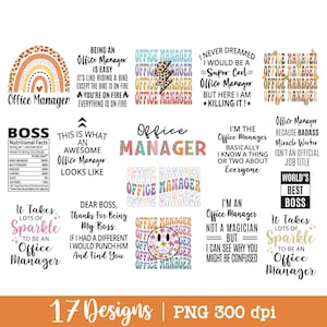 Office-Manager-Paket png, Büro-Manager-Shirt-Datei, Regenbogen-Datei, Leopard, funkeln, digitaler Download.
