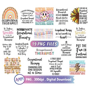 Occupational Therapist png, Occupational Therapy png, OTA png Design, Bundle, COTA, OT Therapist, Sublimation Design, Instant Download.