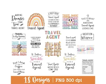 Agente de viagens png, camiseta de agente de viagens png, pacote, consultor de viagens png, agente de viagens retrô, brilho, retrô, oncinha, design para sublimação.