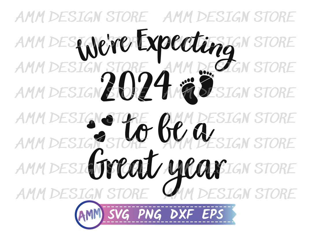 Baby Announcement SVG, Expecting 2024 Svg, Pregnancy Announcement Svg