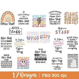 Paquete de imágenes PNG de personal de oficina, diseño PNG de personal de oficina escolar, paquete PNG de equipo de oficina, regalo, PNG para camisetas, estilo retro, estampado de leopardo, diseño para sublimación.