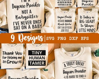 Daycare Provider svg, Daycare svg, Bundle svg, daycare teacher svg, Appreciation Daycare Provider, quote svg, Eps, Dxf, Png