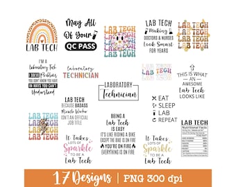 Lab Tech png, Laboratory png, Bundle, Laboratory Technologist PNG Design, Lab tech day, Lab Technician, Lab tech png Instant Download.