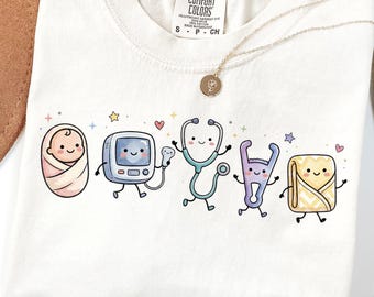 Labor and Delivery Nurse Doodles PNG, Midwife PNG, Nurse Doodle Shirt Design, l&d nurse Sublimation, L and D Nurse Gift