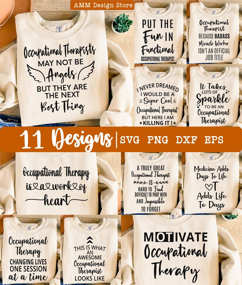 Occupational Therapist Bundle Svg, OT Bundle Svg, Occupational Therapy ...