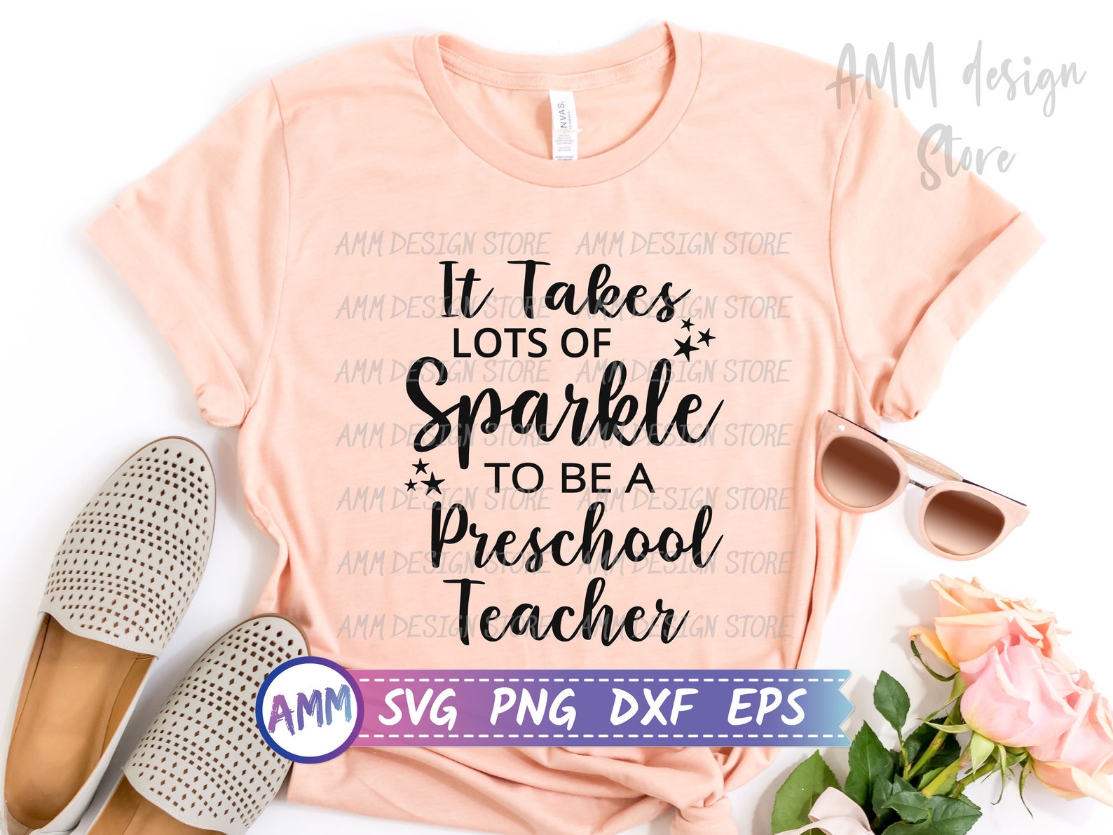 Download Preschool Teacher SVG It Takes Lots of Sparkle to be a | Etsy