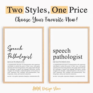 Speech Pathologist definition print, Speech Pathologist gift, SLP gifts, Speech Pathologist Wall art, pdf, JPEG, Png.