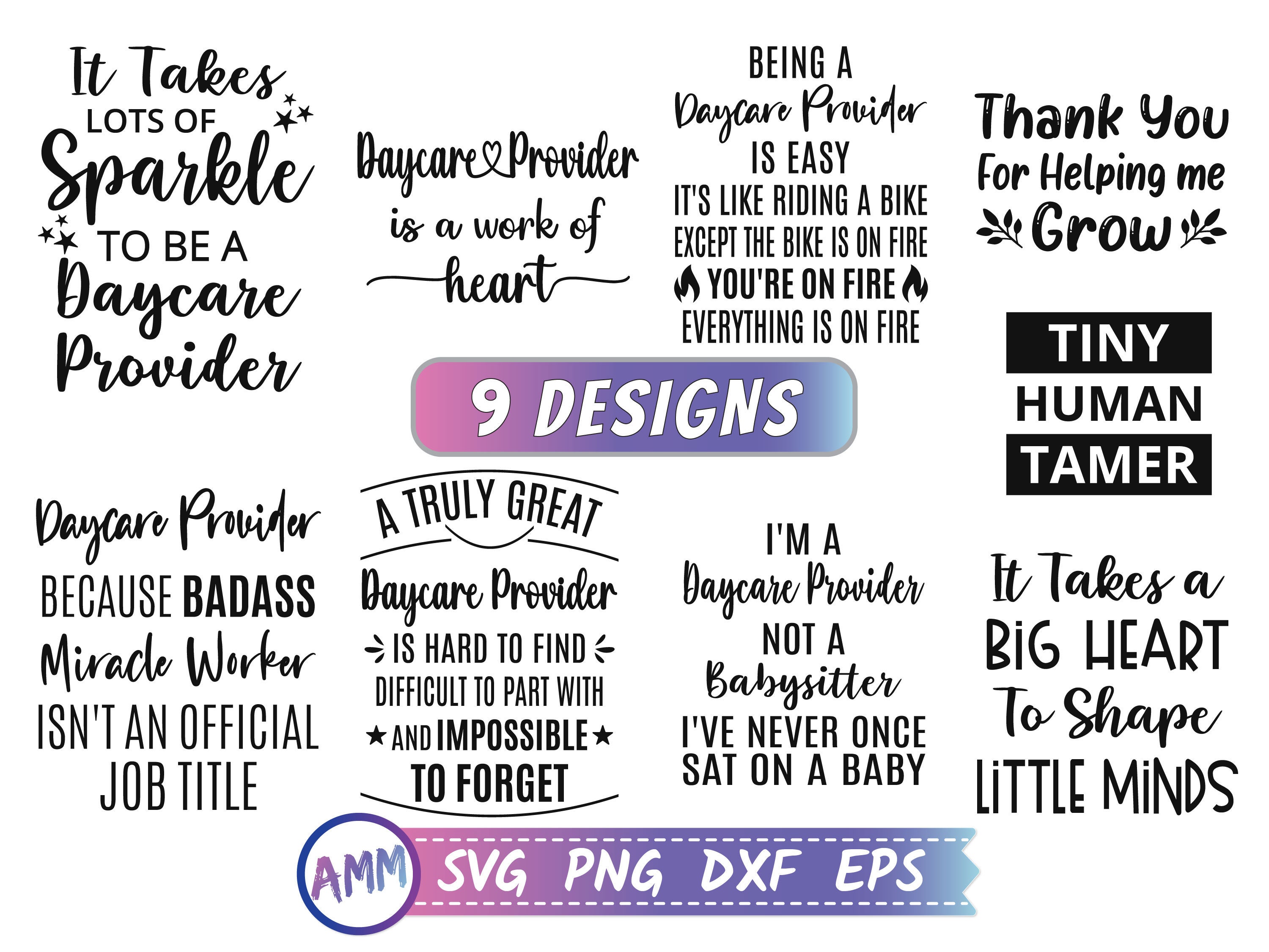 Daycare Provider svg Daycare svg Bundle svg daycare teacher Etsy