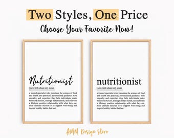 Nutritionist definition print, Nutritionist gift, Dietitian Gift, Registered Dietician, nutritionist graduation gift, pdf, JPEG, Png
