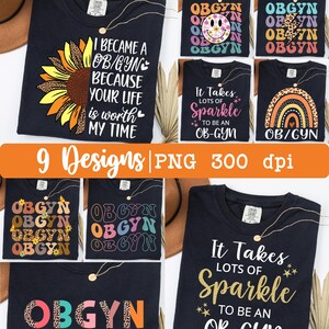 Obgyn png, OB-GYN png, Bundle, Obgyn nurse png, Obgyn png design, Shirt png, Retro, Leopard, Sublimation Design.