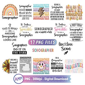 Sonographer png, Bundle, Sonography png, Shirt png,  Retro, Rainbow, Sonographer gift, Sonographer png Sublimation Design.