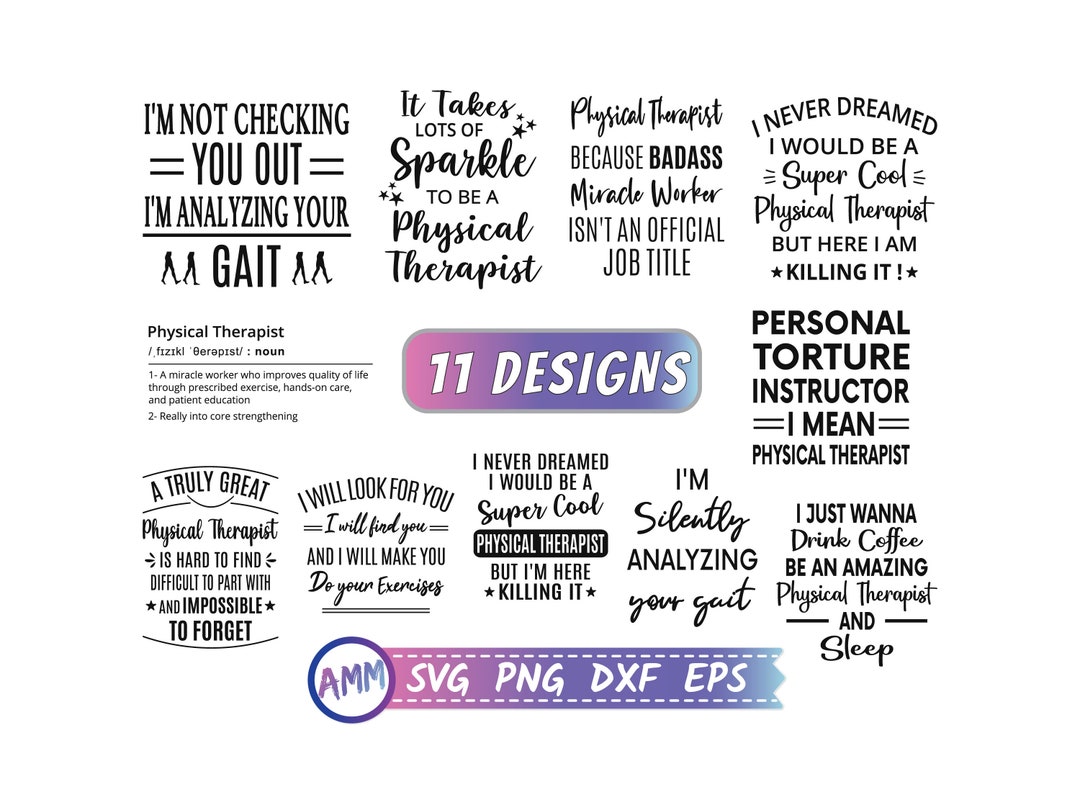 Physical Therapist Svg, Bundle Svg, PT Svg Bundle, Physical Therapy Svg