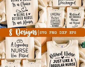 Enfermera jubilada SVG, Paquete SVG, Enfermera jubilada SVG, Enfermera jubilada SVG, Jubilación SVG, Vida de enfermera SVG, Agradecimiento SVG, Eps, Dxf, Png