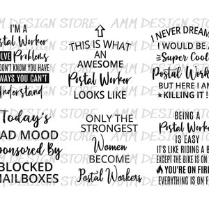 Postal Worker svg, Bundle svg, Post Office svg, Postman svg, Post Office svg, 18 Mail Carrier Svg, Cut file, Png, Dxf, Eps image 4
