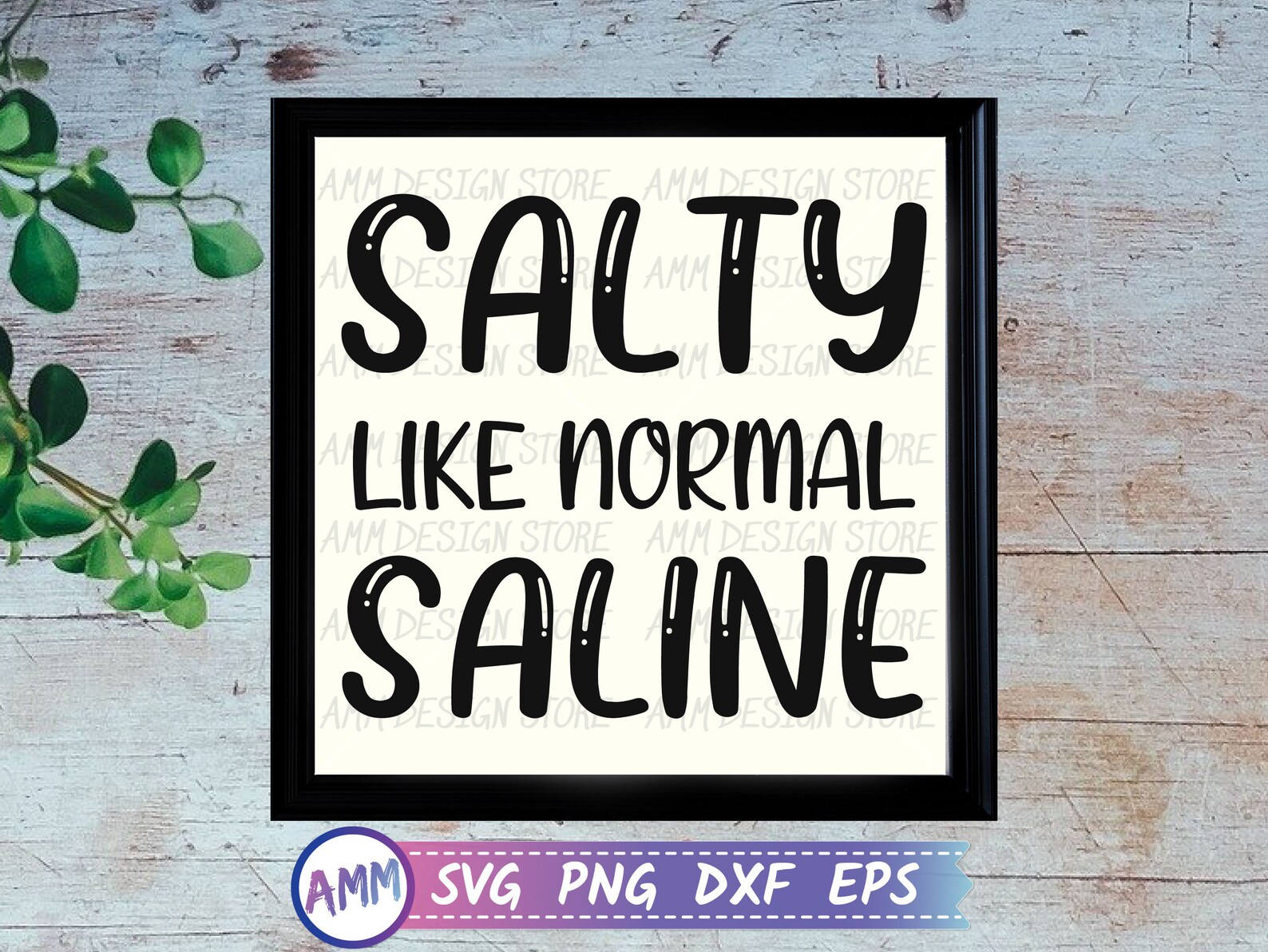 Salty Like Normal Saline SVG Funny Svg Nurse Shirt Svg Etsy Singapore