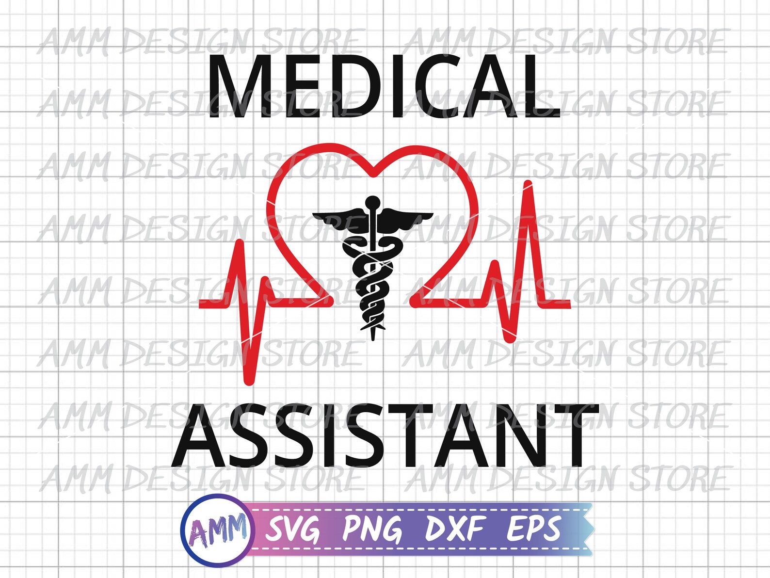 Medical Assistant Svg MA Svg Registered Medical Assistant | Etsy