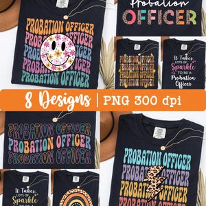 Probation Officer png, Probation Officer Bundle png, Correction officer png, Probation Officer shirt png, Retro, Leopard, Digital download.