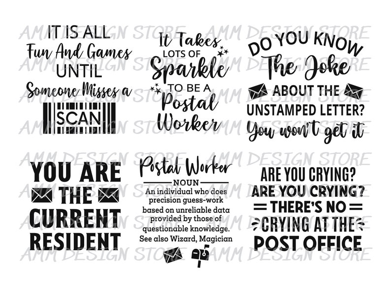 Postal Worker svg, Bundle svg, Post Office svg, Postman svg, Post Office svg, 18 Mail Carrier Svg, Cut file, Png, Dxf, Eps image 2