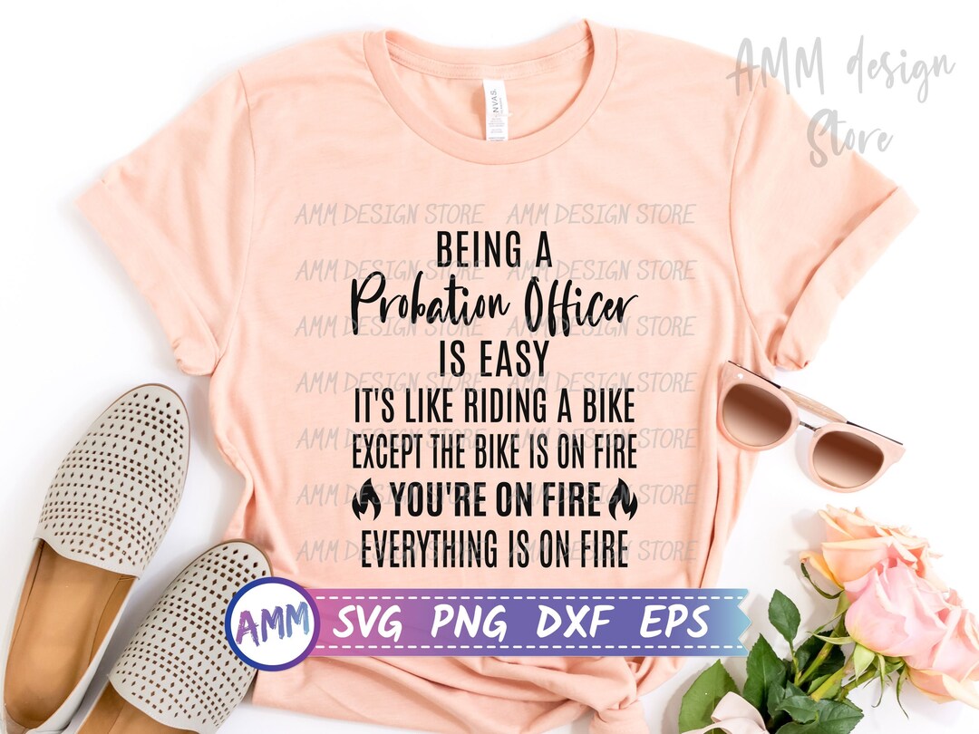 Probation Officer Svg, Being A Probation Officer is Easy SVG, Police