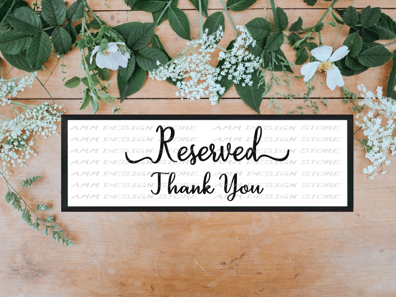 Reserved Svg File Reserved Thank You Svg Ceremony Aisle | Etsy