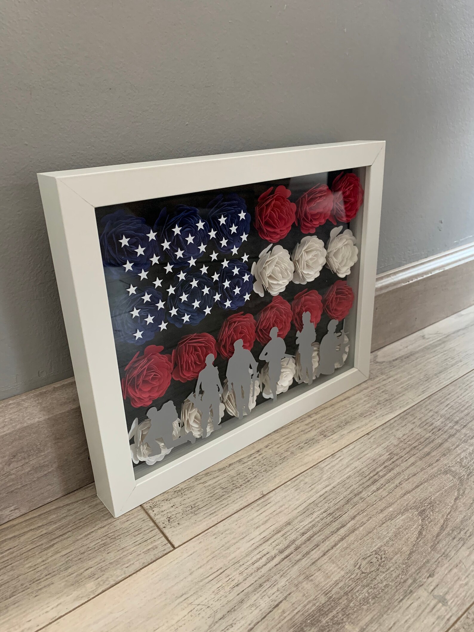 Military Shadow Box USA Shadow Box American Flag Shadow Box Etsy