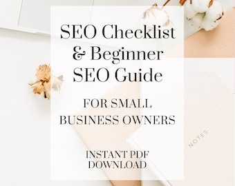 Lista de verificación y guía de SEO para propietarios de pequeñas empresas/SEO para principiantes (PDF) Descarga digital